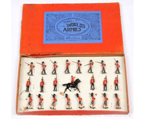 Britains - Set 1323 - British Army Display Set [1940 version], comprising: Set 7 - Royal Fusiliers - Marching Empty Handed Of