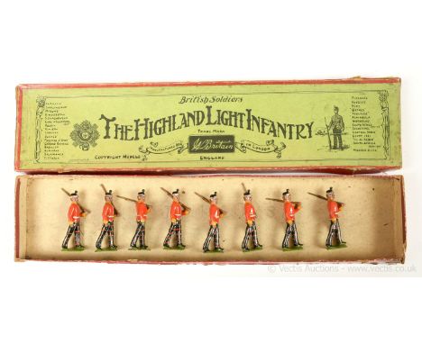 Britains Set 213 - The Highland Light Infantry [1936 version], comprising: 8 x Highlanders Marching at the Slope. Generally E