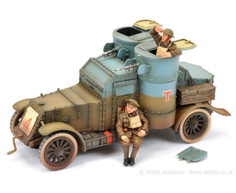 John Jenkins Design Limited Edition Miniatures - The Great War 1/30th Scale Series, comprising: Austin Mark III Armoured Car 