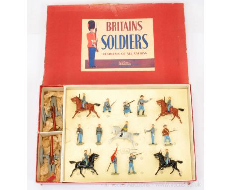 Britains - Set 2070 - American Civil War 1862 Display Set [Union &amp; Confederate Troops &amp; Guns], 1953 Version, comprisi
