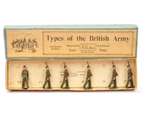 Britains - Set 1918 - The Home Guard, - [1940/41 only], comprising: Empty Handed Officer in Blue Side Cap with Red Top &amp; 