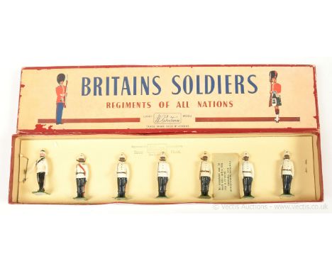 Britains Set 2184 - Bahamas Police [unlisted export set -1959/60 only], comprising: European Officer- Marching Empty Handed, 