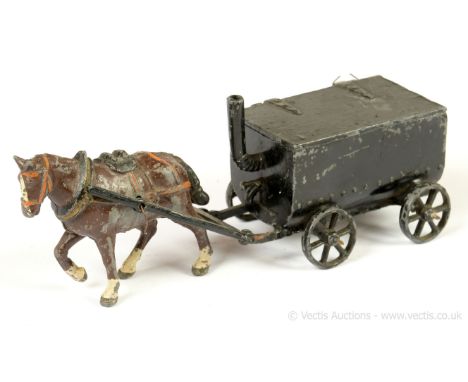 Charbens - from Road Menders Set - now comprising of Horse Drawn Tar Boiler. Some paint losses otherwise generally Fair to Go