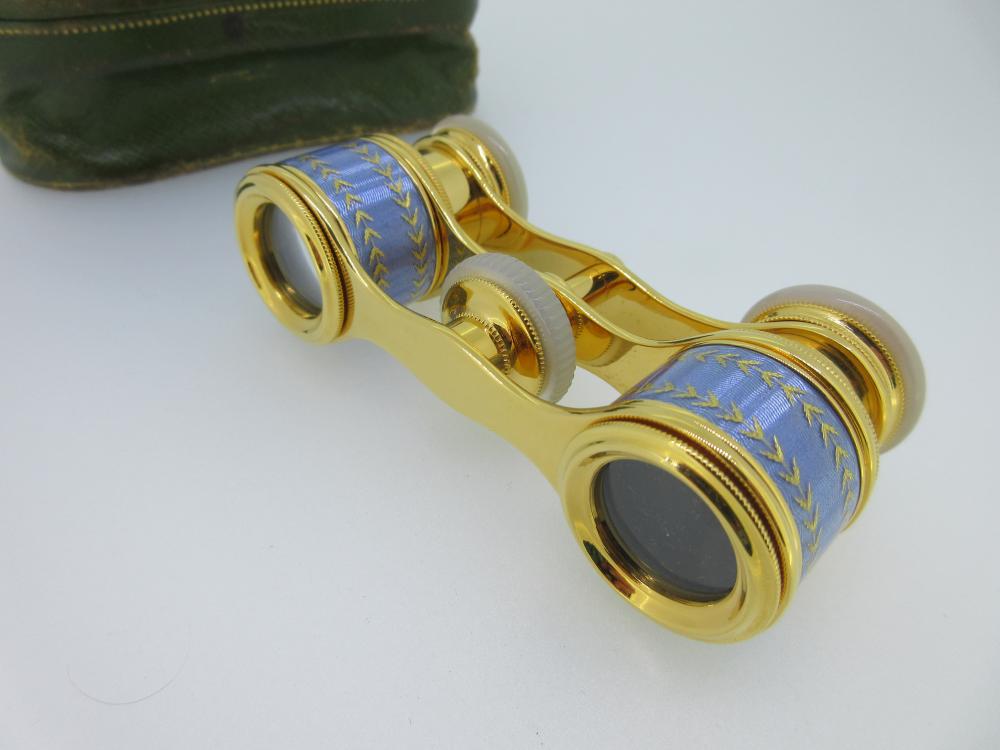 Cartier an antique case for opera glasses by Cartier with