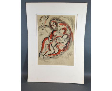 Marc Chagall, Hagar In The Desert, colour Lithograph for Verve, Number M. 241, 35.5 X 26cms 