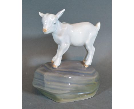A Royal Copenhagen Model of a Lamp upon a Rock, 10 cms tall 