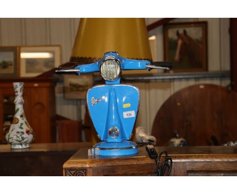 A Vespa style table lamp