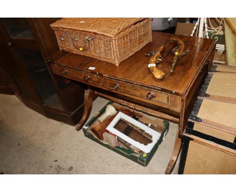 A Regency rosewood and brass mounted sofa table AF