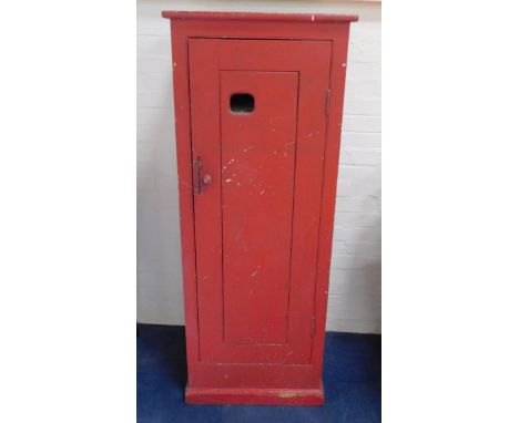 An LNWR Nene Valley Railway fireman's tool cupboard, containing various tools, including a Gilpin axe, Cornelius Whitehouse &