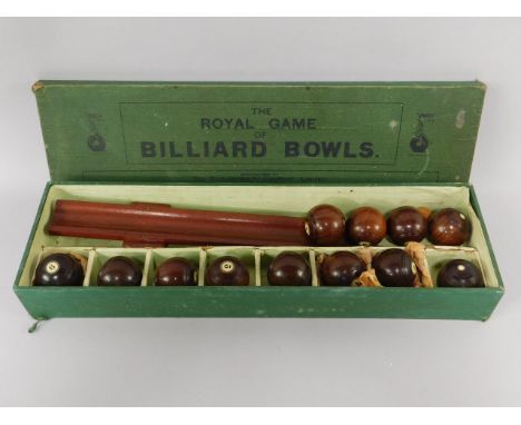 A Taylor-Rolph Company Royal Game of Billiard Bowls, boxed.