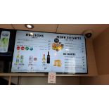 Wall-Mounted Menu TV