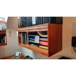 Wall-Mounted Cabinet w/ Sliding Slat Cover