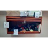 Wall-Mounted Cabinet w/ Sliding Slat Cover