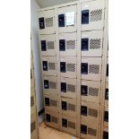 18-Door Locker Unit, 36'' x 72''