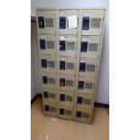 18-Door Locker Unit, 36'' x 72''