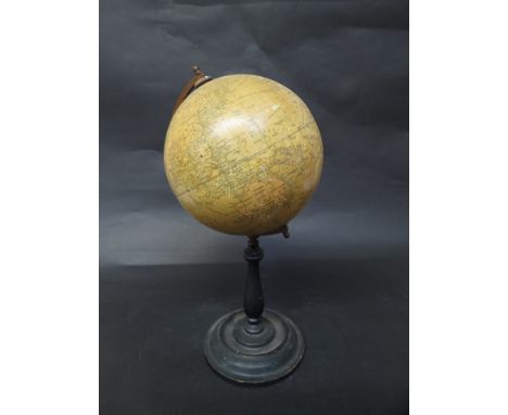 A "Geographia" 6" terrestrial globe, 55 Fleet Street, London, 31cm tall