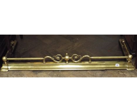 Victorian adjustable brass fender