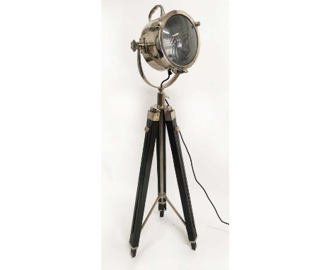 CULINARY CONCEPTS FLOOR LAMP, 125cm H on an ebonised tripod base. 