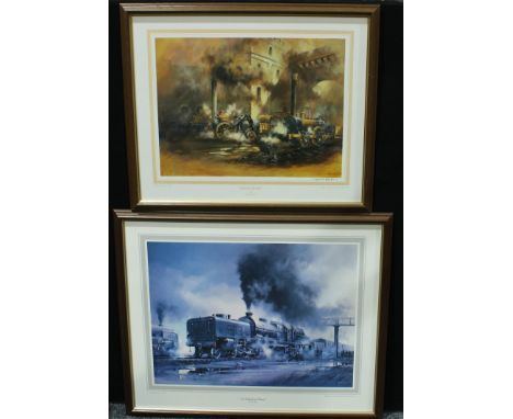 Pictures &amp; Prints - Railway and Steam Trains - David Weston, by and after, A Portrait of Power, print, a limited edition 