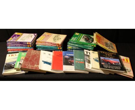 Automobilia - car manuals, Haynes Ford, Mondeo, Escort, Jaguar; others, Triumph TR6, TR5; MGC workshop manual; others (26) 