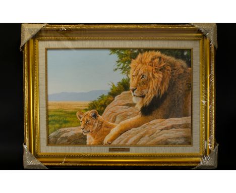 Stephen Gayford Limited Edition Artist Signed Giclee Print Son Of The Father Edition 11 of 35 Housed in distressed gilt frame