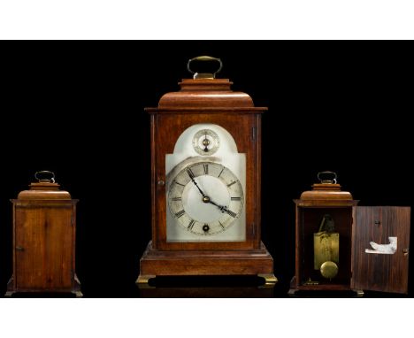 Winterhalder and Hofmeier Walnut Cased Bracket / Mantel Clock of Good Proportions. c.1880's. Good Condition and Working Order