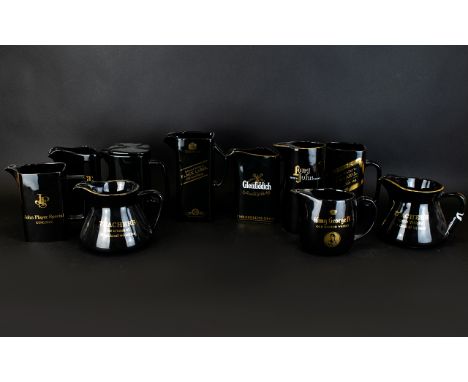 Brewenalia Interest. A Collection of Wade Advertising Jugs (10 in total) Comprising of King George IV Old Scotch Whisky, Teac