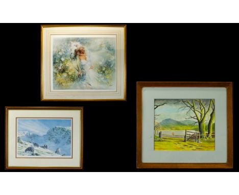 A Collection Of Limited Edition Prints And Original Artwork Three items in total to include Willem Haenraets 'white Dream no.