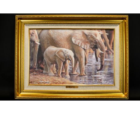 Stephen Gayford - Artist Signed B.1954 Ltd and Numbered Giclee Print - Titled ' Evening Drinks ' This Is No 1 ( One ) of Only
