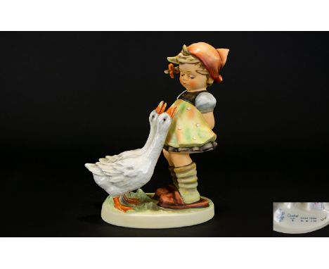 M. J. Hummel Ltd and Numbered Edition Large Figurine ' Goose Girl ' ( Hum 47/11 ) This Is No 124 of Only 200 Issued. Date 200