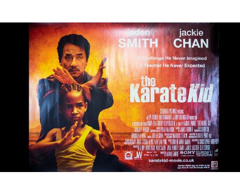 Cinema Interest. Large scale promotional film poster. 'The Karate kid' 100cm x 76cm