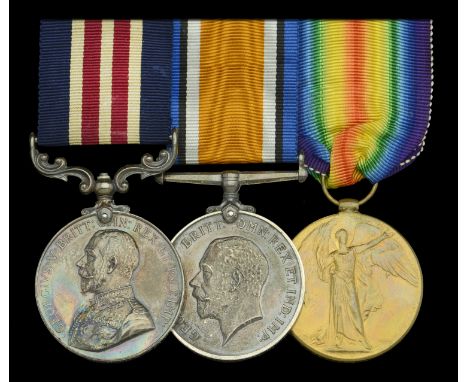 A Great War ‘Western Front’ M.M. group of three awarded to Sergeant R. S. Billingham, 2/1st Battalion, Honourable Artillery C