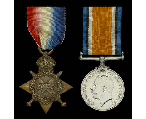 Family Group:  1914-15 Star (2453. Pte. S. Mander, 20-Lond. R.); British War Medal 1914-20 (F.28229 C. E. Mander. A.C.1 R.N.A