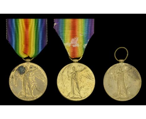 Victory Medal 1914-19 (3) (41055 Wkr. M. Almond. Q.M.A.A.C.; 35451 Wkr. E. J. Graham. Q.M.A.A.C.; 10855 Wkr. W. D. Bishop. Q.