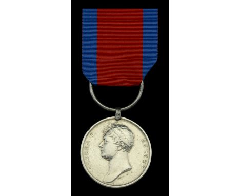 Waterloo 1815 (E. Newsom. Gunner. Royal Foot Artillery.) fitted with replacement steel clip and ring suspension, minor edge b