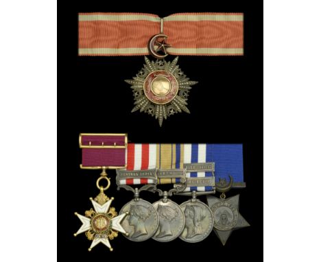 A fine ‘Egypt 1882 campaign’ C.B. group of six awarded to Major-General C. E. Webber, Royal Engineers, who was distinguished 