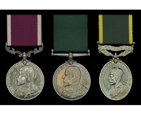 Army L.S. & G.C., E.VII.R. (1213 Pte. J. Vacher. Hampshire Regt.); Volunteer Force Long Service Medal, E.VII.R. (2056 Cpl. G.