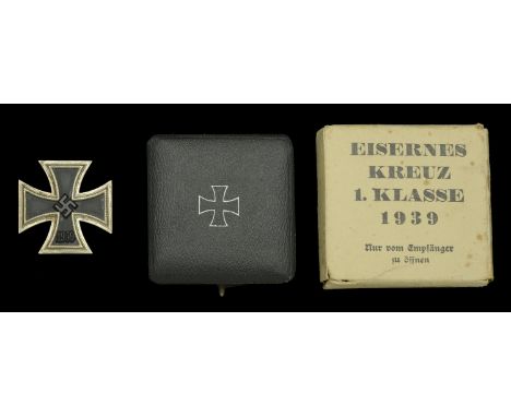 An Iron Cross First Class 1939 in Presentation Case with Matching Maker’s Outer Cardboard Box. The Iron Cross is probably an 