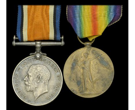 Pair: Private W. W. R. Southwood, 12th Battalion, Australian Imperial Forces, who died of wounds on 12 October 1917  British 