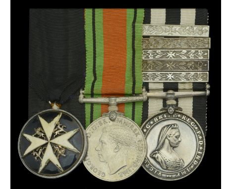 An Order of St. John Serving Sister’s group of three awarded to Sister E. M. King, St. John Ambulance Brigade  The Order of S