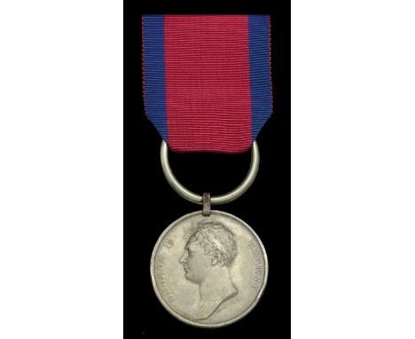 Waterloo 1815 (Robert Shipley, 12th Reg. Light Dragoons.) fitted with steel clip and later ring suspension, edge bruising and