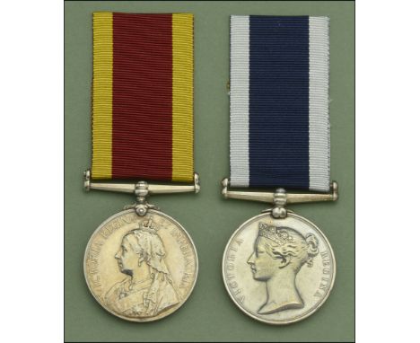 Pair: Master-at-Arms W. R. Dodd, Royal Navy  China 1900, no clasp (W. R. Dodd, M.A.A. H.M.S. Endymion.); Royal Navy L.S. & G.
