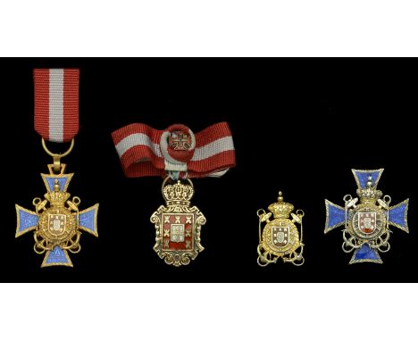 Miniature Medals: Portugal, Kingdom, a selection of four privately-commissioned miniature medals and lapel pins, two Naval; t