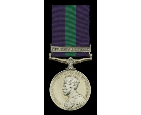 The extremely well-documented and scarce G.S.M. 1918-62 with Northern Kurdistan clasp awarded to Leading Aircraftman T. F. Sm