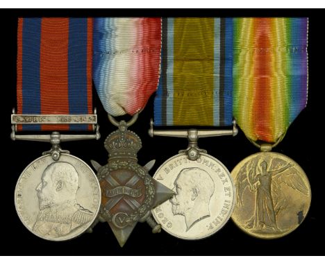 Four: Commander L. W. Pooley, Royal Naval Reserve and Mercantile Marine  Transport 1899-1902, 1 clasp, S. Africa 1899-1902 (L