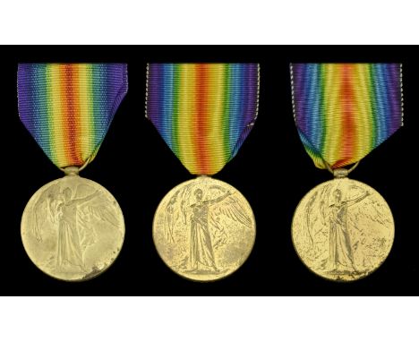 Victory Medal 1914-19 (3) (Sister M. H. Croll.; S. Nurse L. Wood.; E. W. Robin.) nearly very fine (3) £70-£90  ---  Martha He