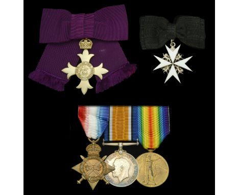 A Great War O.B.E. group of five awarded to Matron Katherine A. J. Smythe, British Red Cross Society and Order of St. John of