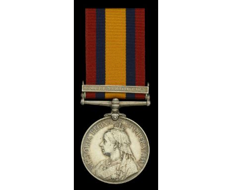 Queen’s South Africa 1899-1902, 1 clasp, South Africa 1902 (15655 Gnr: C. R. Taylor. 63rd Coy. R.G.A.) good very fine  £80-£1