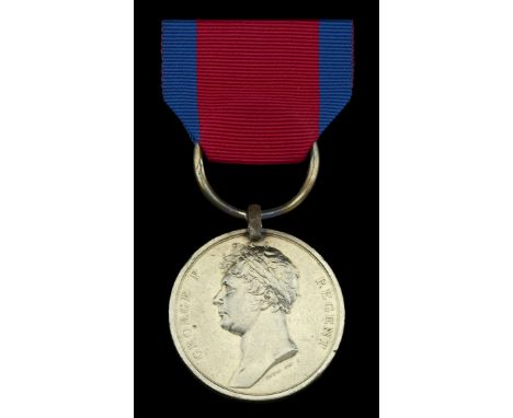 The Waterloo Medal awarded to Corporal W. Theordy, 40th Foot, who served with the Grenadier Company in Egypt, and then throug