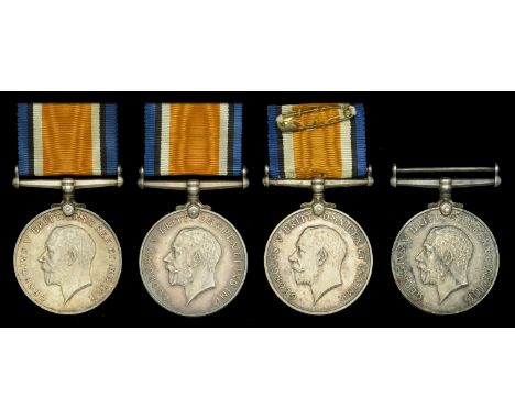 British War Medal 1914-20 (4) (J. Jamieson. B.R.C. & St.J.J.; E. M. Saunders. B.R.C. & St.J.J.; E. G. Wheatley. B.R.C. & St.J